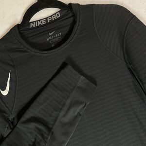 Nike Pro Dri-fit Compression Athletic Baselayer Top Black Breathable Sz Small